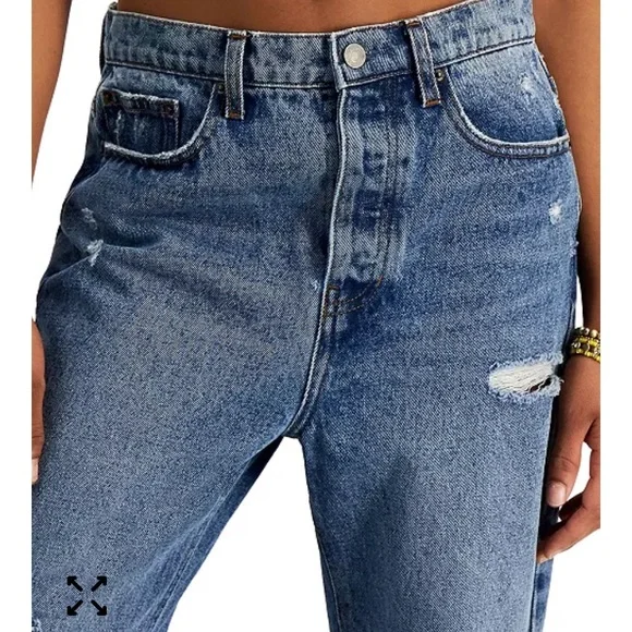 Vanilla Star
Juniors' 90s Distressed Cotton Straight-Leg Jeans 30/11 NWT - Picture 5 of 9